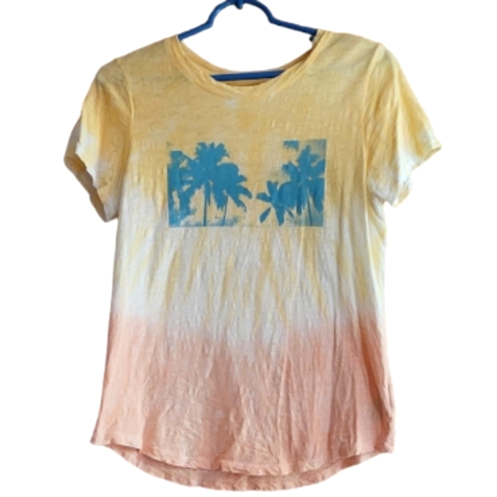 Old Navy Ombre Top with Palm Trees